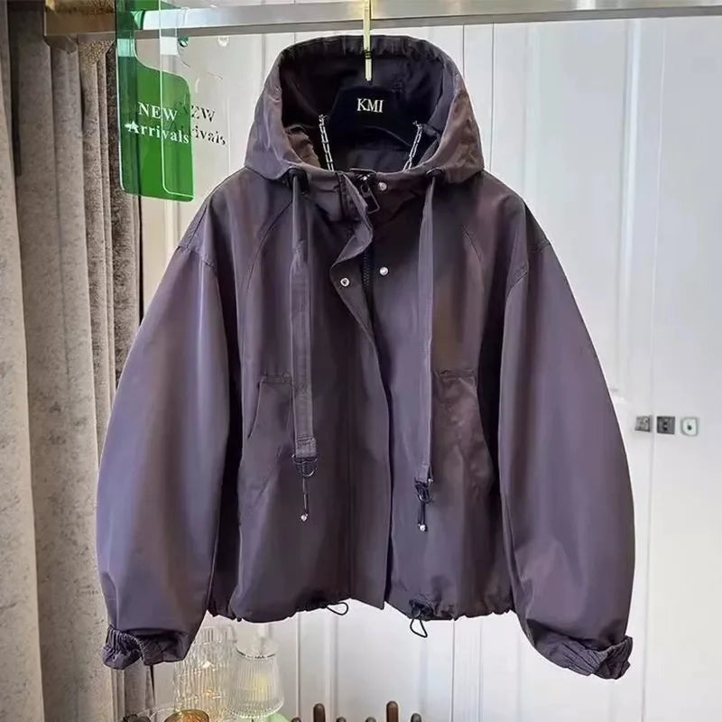 Women's Hooded Long Trench Coat - product image 4