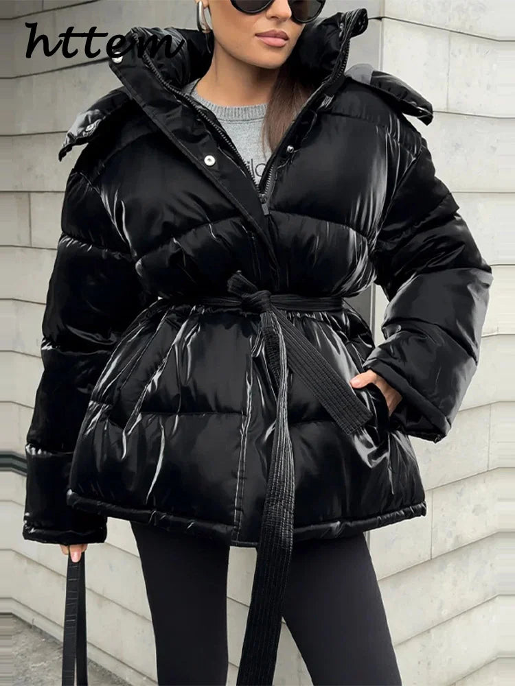 Women's Reflective Hooded Padded Jacket - product image 6
