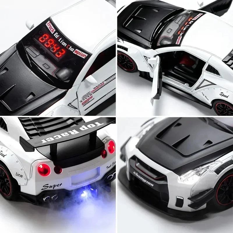 Sports Car Alarm Clock with Engine Sound and Mist Effect