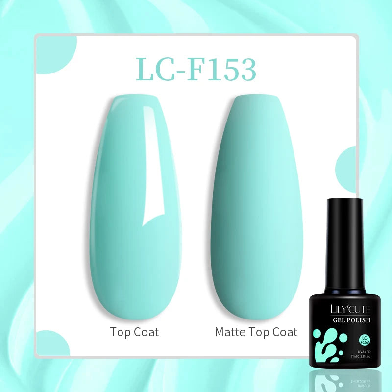 Lac de unghii cu gel LILYCUTE, sclipici roșu închis, 7 ml