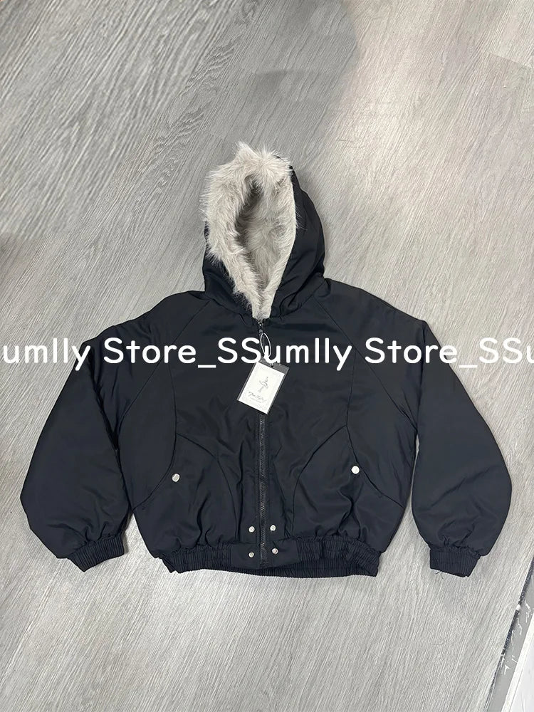 Women's Fur Collar Hooded Padded Coat - product image 7
