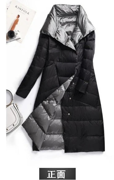 Women's Turtleneck Long Down Coat - product image 6