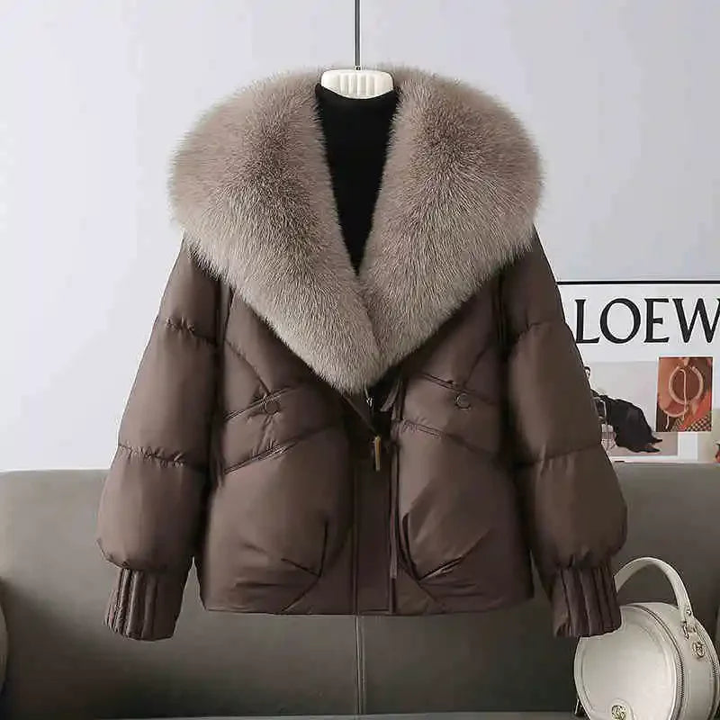 Women's Removable Fur Collar Padded Coat - product image 5