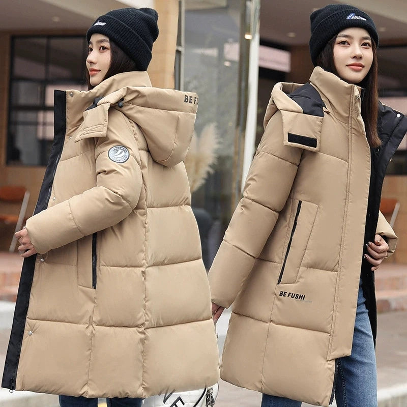 Women's Long Plus-Size Padded Coat - product image 6
