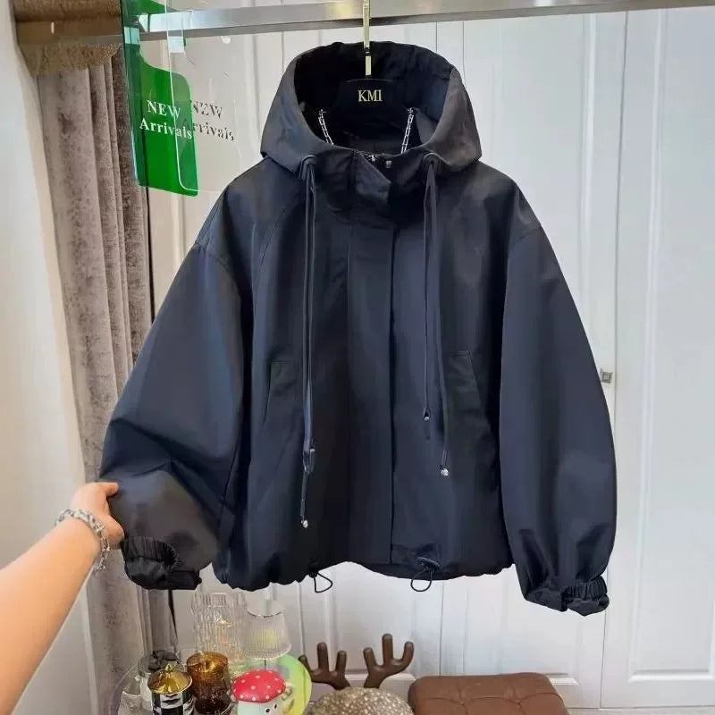 Women's Hooded Long Trench Coat - product image 3