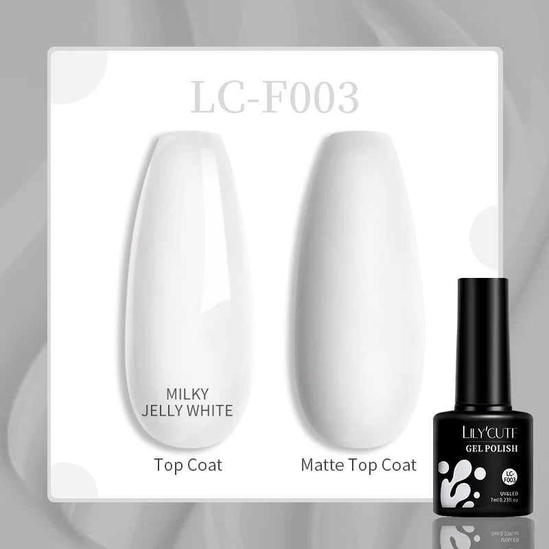 Lac de unghii cu gel LILYCUTE, sclipici roșu închis, 7 ml