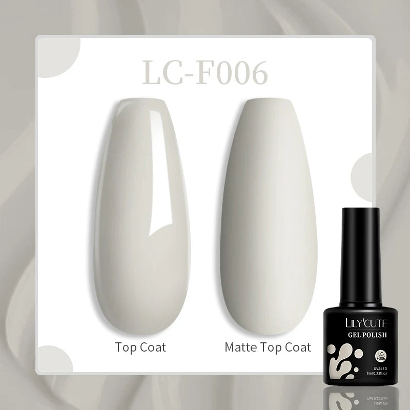 Lac de unghii cu gel LILYCUTE, sclipici roșu închis, 7 ml