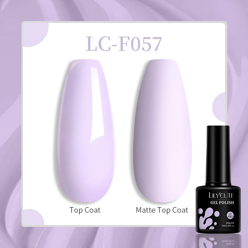 Lac de unghii cu gel LILYCUTE, sclipici roșu închis, 7 ml