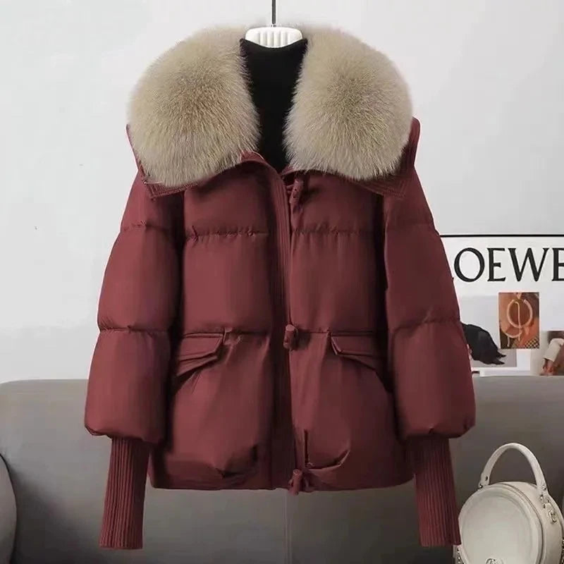 Women's Fur Collar Puffer Jacket - product image 1