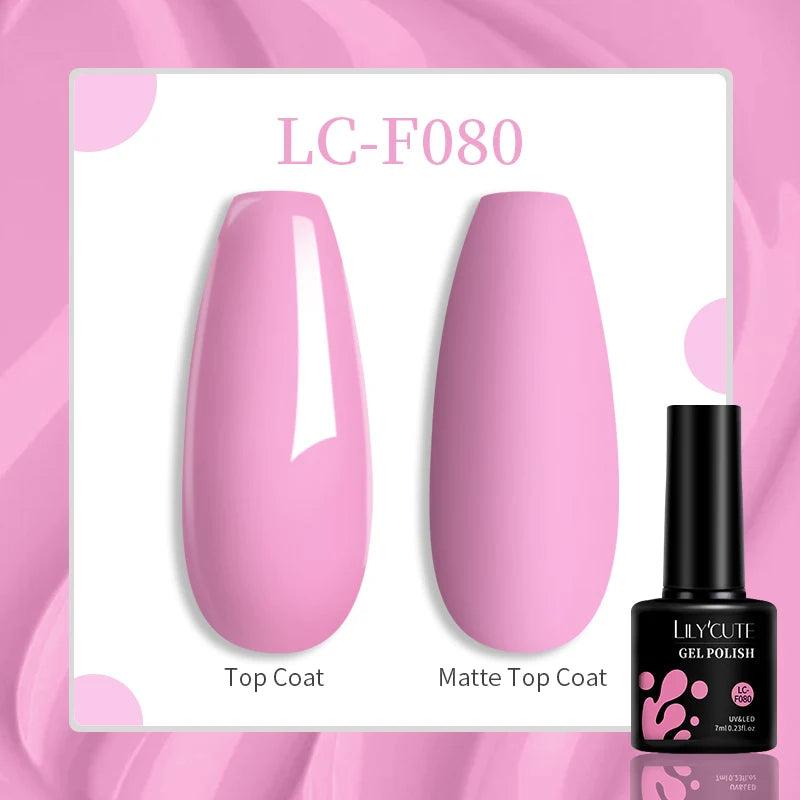 LILYCUTE Dark Red Glitter Gel Nail Polish, 7 ml - product image 23