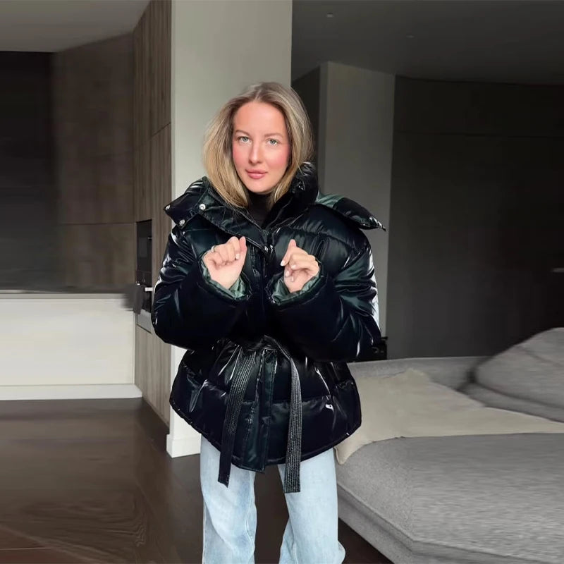 Women's Reflective Hooded Padded Jacket - product image 10