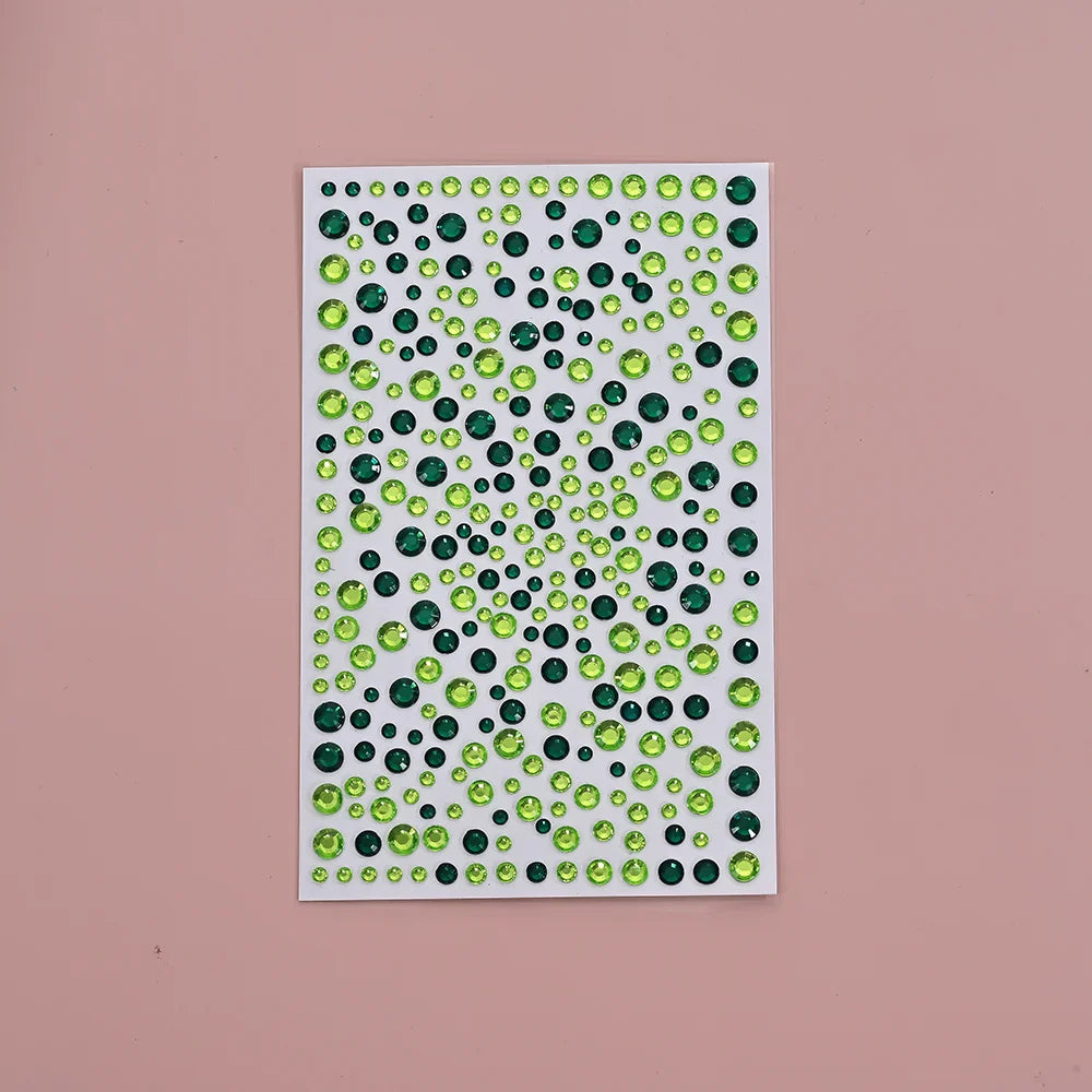 Emerald Green Face Jewel Stickers - product image 6