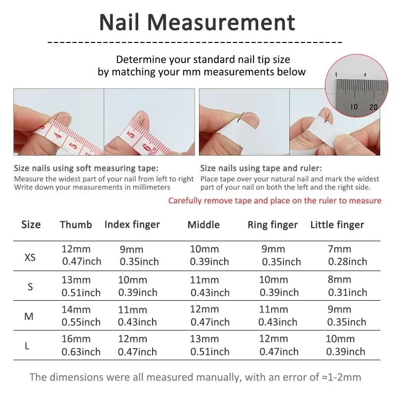 Glitter Heart Press-On Nails, 10-Piece Set - product image 4