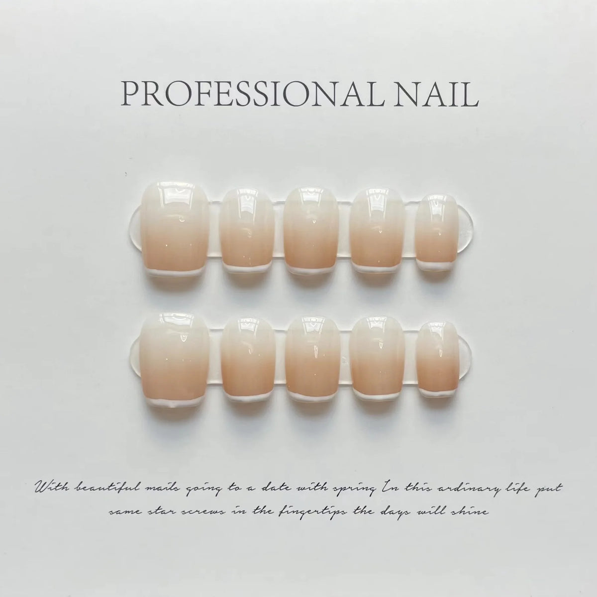 Glitter Heart Press-On Nails, 10-Piece Set - product image 9