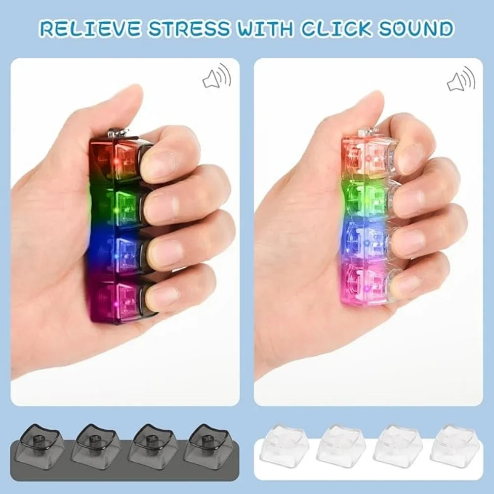 Light-Up Keyboard Fidget Keychain
