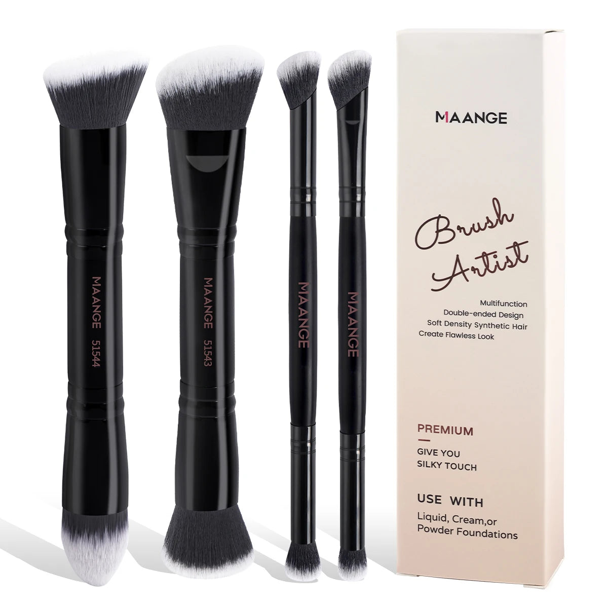 MAANGE Dual-Ended Makeup Brush Set, 4 Pieces - product image 9