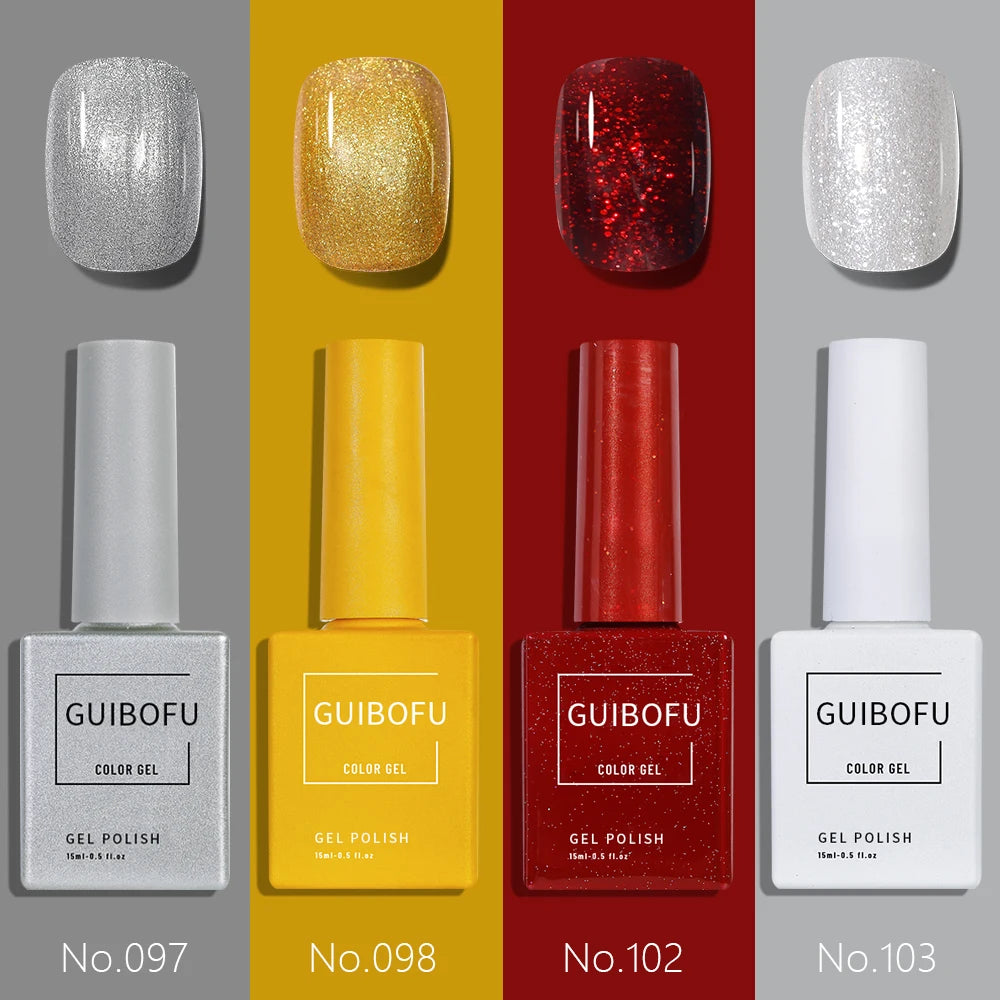 Glitter Gel Nail Polish Set, 4 Pieces - product image 1
