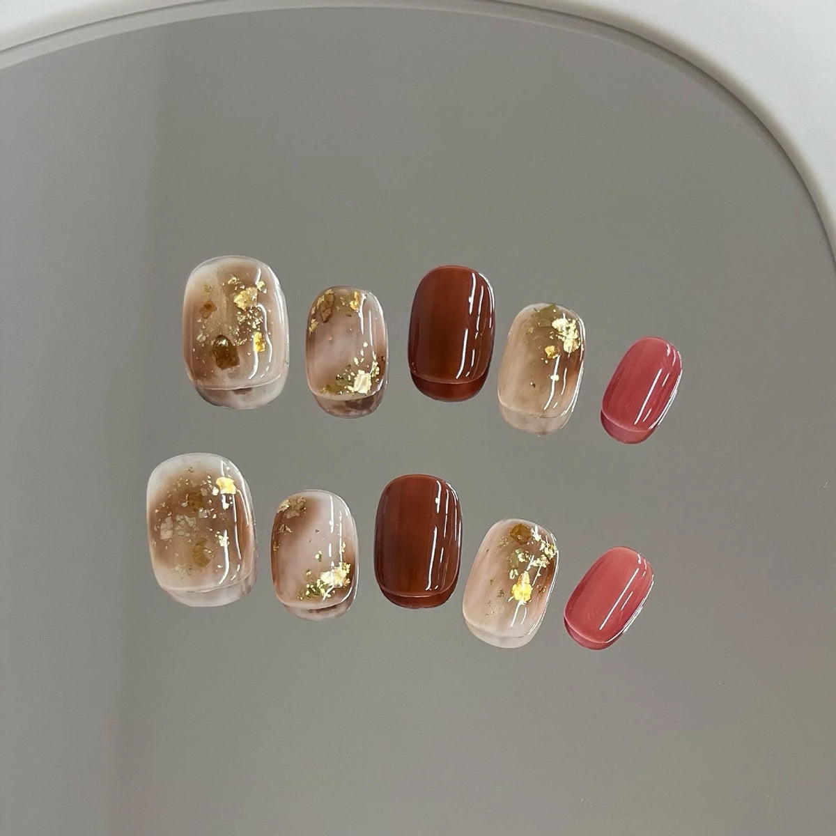 Glitter Heart Press-On Nails, 10-Piece Set - product image 5