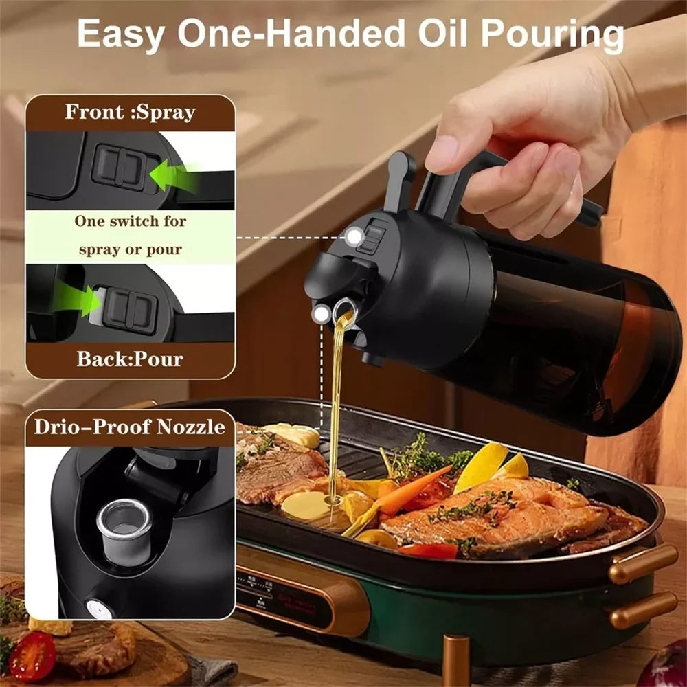 2-in-1 Glass Oil Dispenser & Sprayer - product view 4