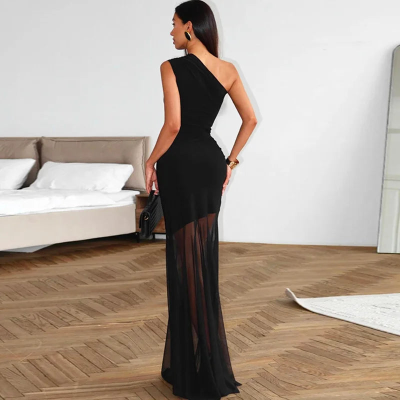 Women's Off-Shoulder Sheer Maxi Dress - product image 3