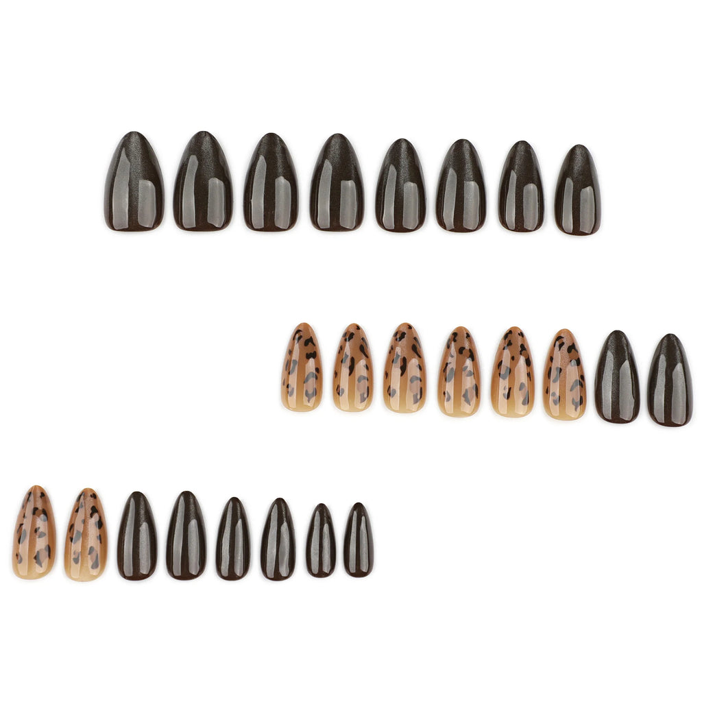 Leopard Cat-Eye Almond Press-On Nails - product image 3