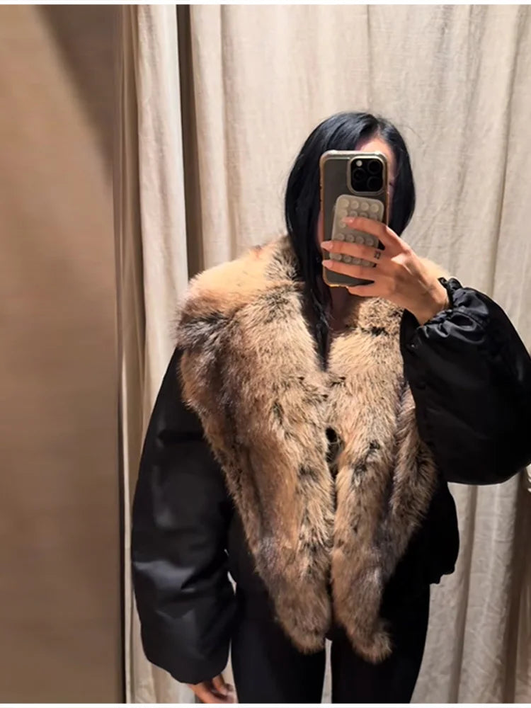 Women's Faux Fur Collar Winter Jacket - product image 5