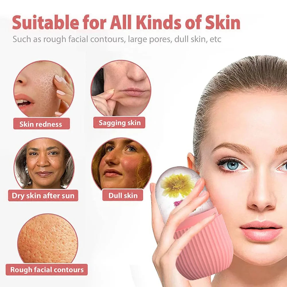 Set rolă cu gheață și gua sha pentru față