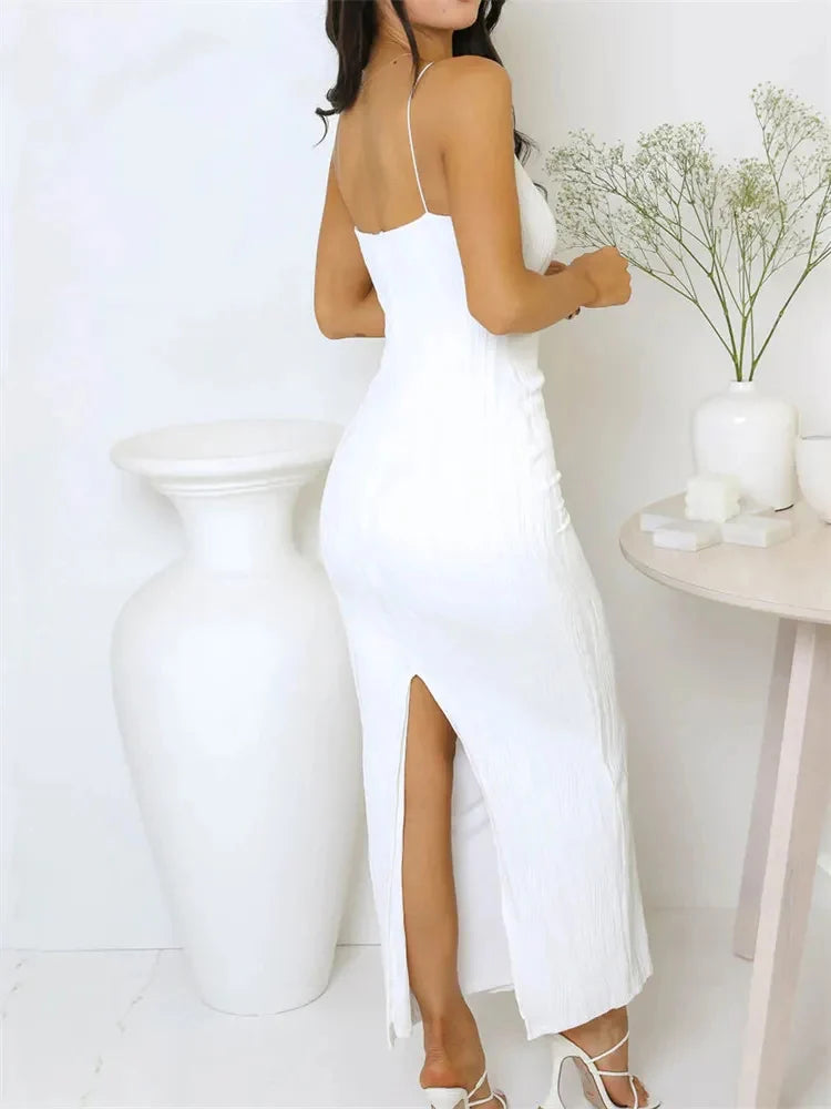 Women's Ruched Sleeveless Maxi Dress - product image 6