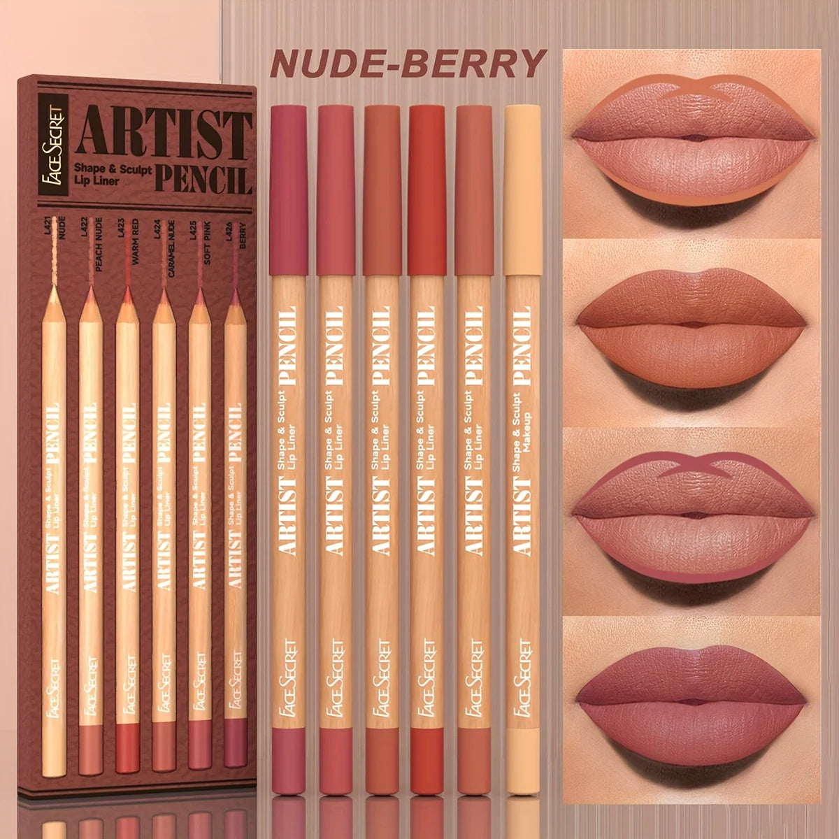 Nude Lip Liner Set, 6 Pieces - product image 7