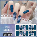 Full-Cover Nail Wrap Stickers, 14-Piece Set