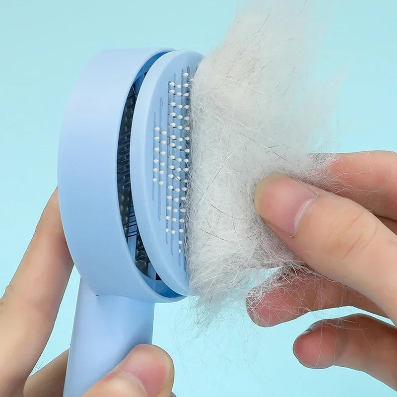Self-Cleaning Pet Grooming Brush