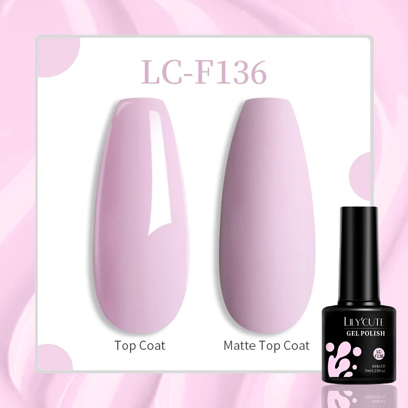LILYCUTE Dark Red Glitter Gel Nail Polish, 7 ml - product image 12