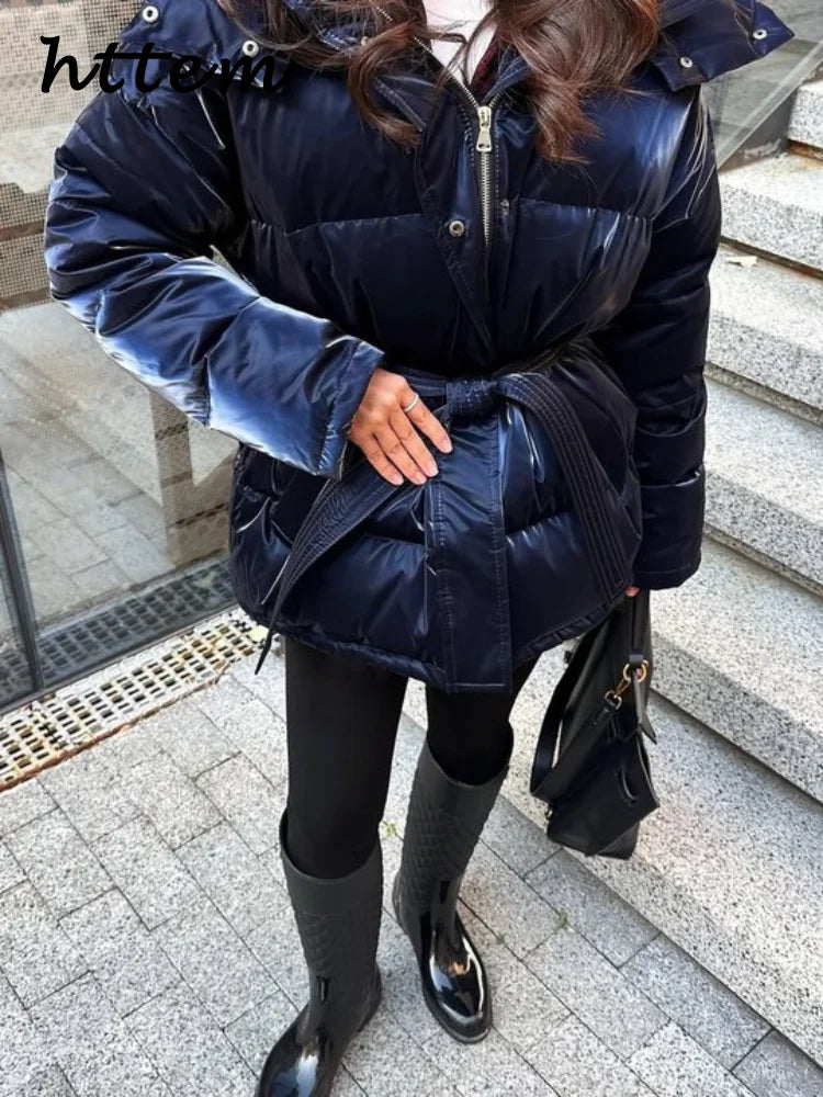 Women's Reflective Hooded Padded Jacket - product image 4