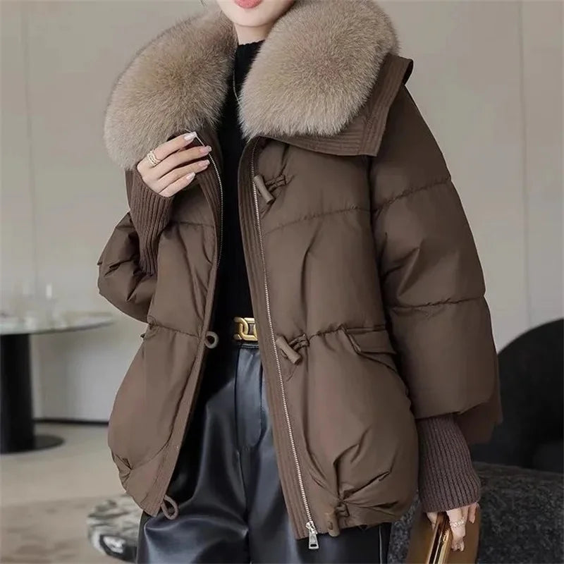 Women's Fur Collar Puffer Jacket - product image 2