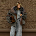 Women's Hooded Faux Fur Collar Coat - product image 7