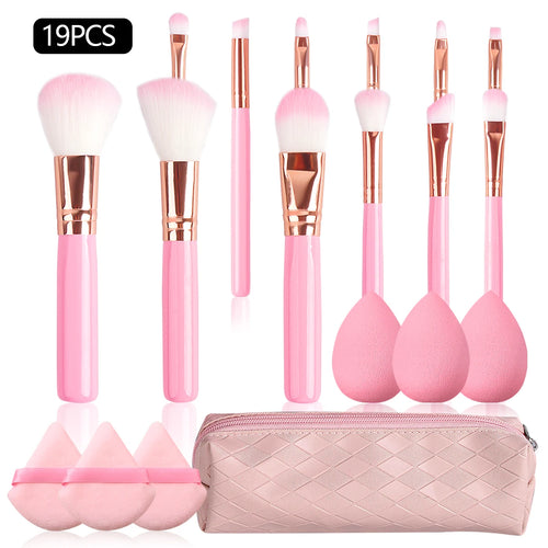 Beginner Makeup Brush & Sponge Set, 19 Pieces - product image 1