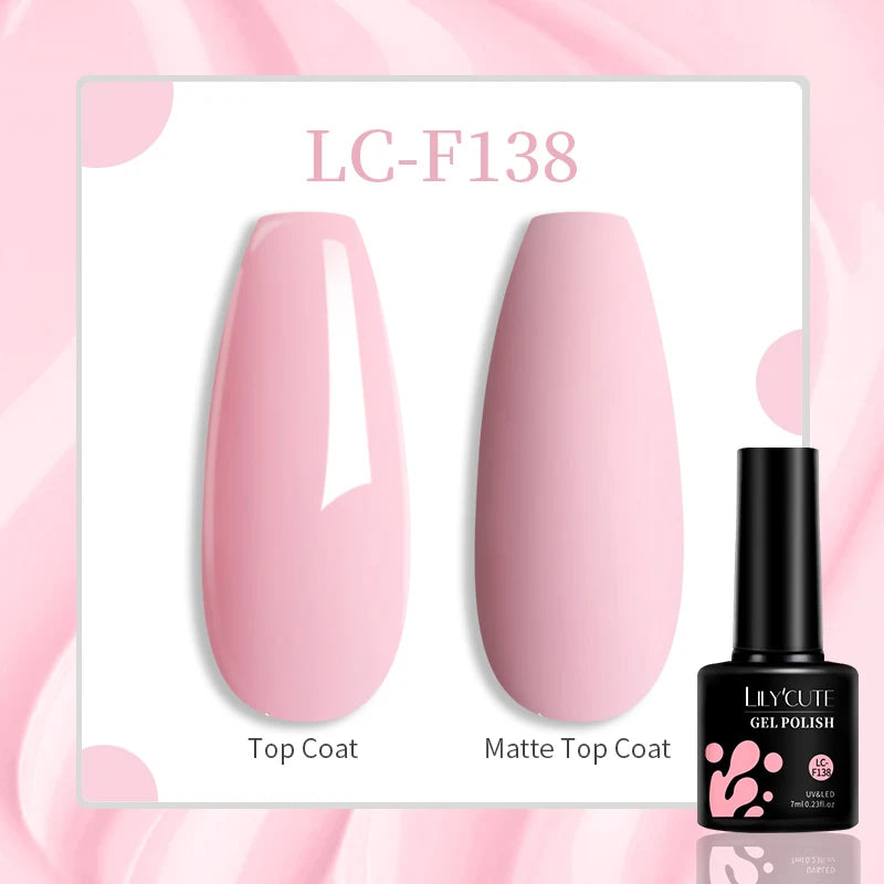 Lac de unghii cu gel LILYCUTE, sclipici roșu închis, 7 ml