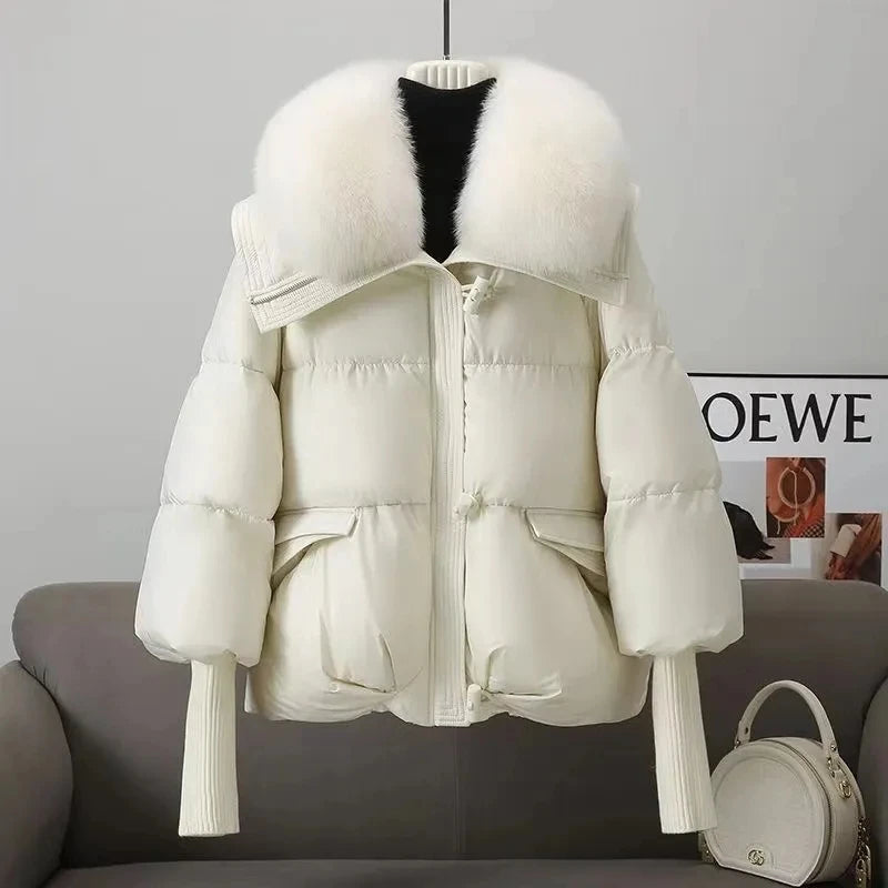 Women's Fur Collar Puffer Jacket - product image 6