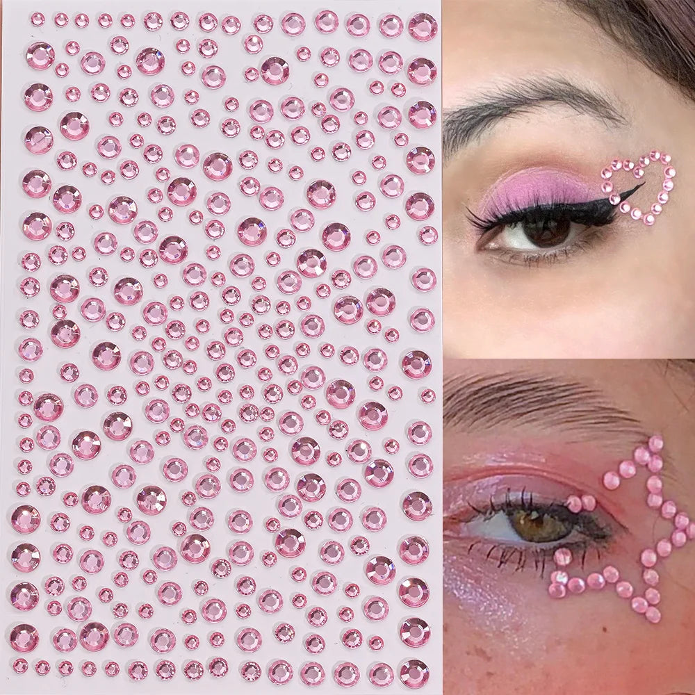 Emerald Green Face Jewel Stickers - product image 10