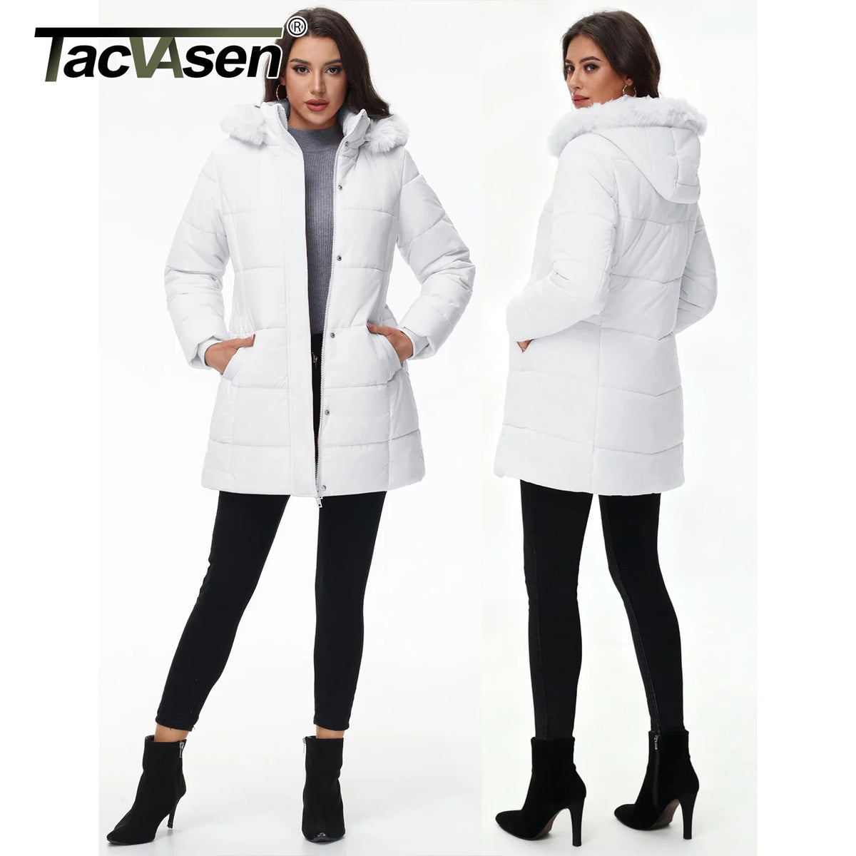 TACVASEN Women's Sherpa-Lined Winter Coat - product image 2