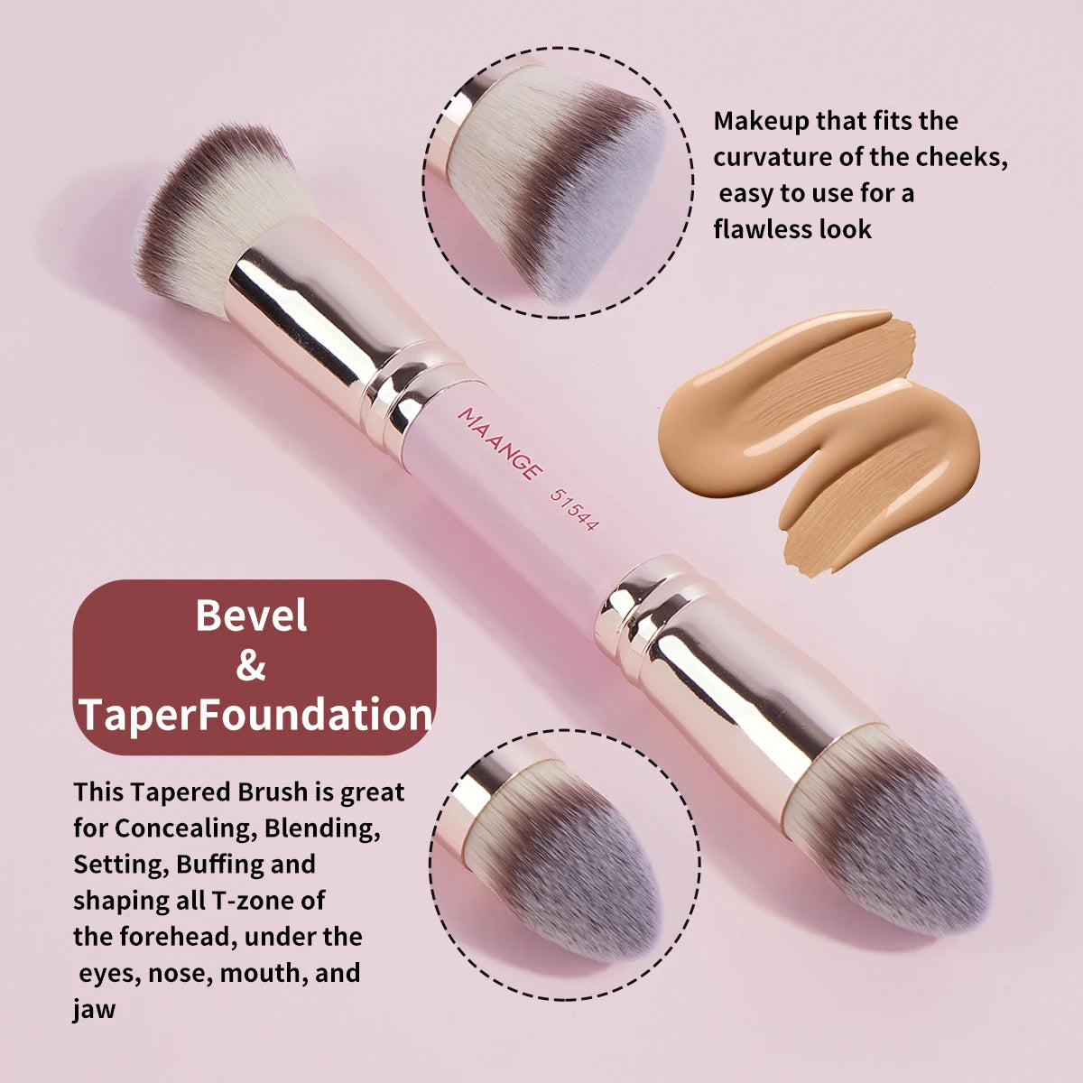 MAANGE Dual-Ended Makeup Brush Set, 4 Pieces - product image 4