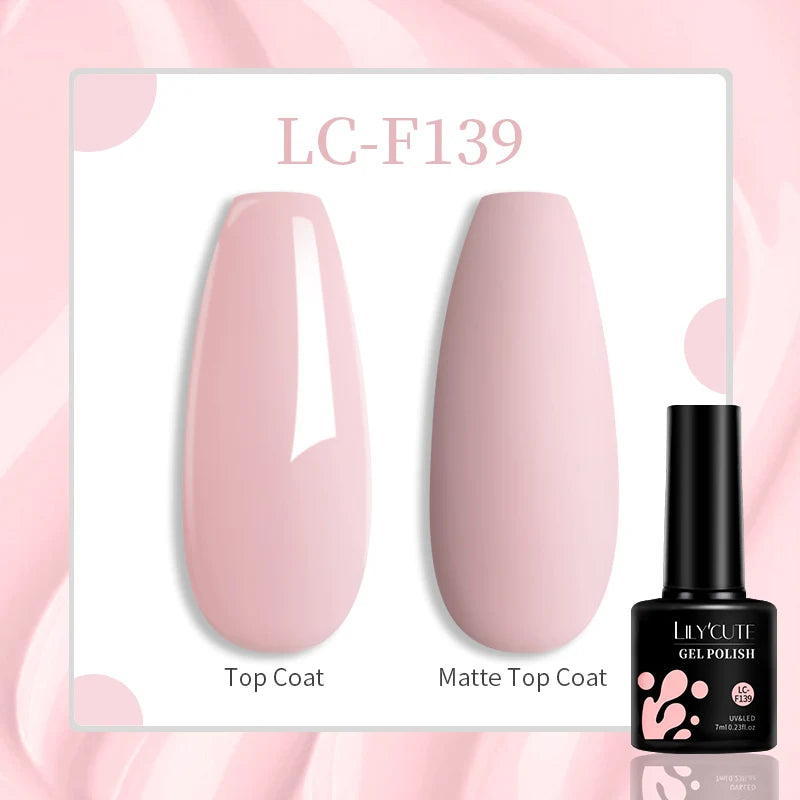 Lac de unghii cu gel LILYCUTE, sclipici roșu închis, 7 ml