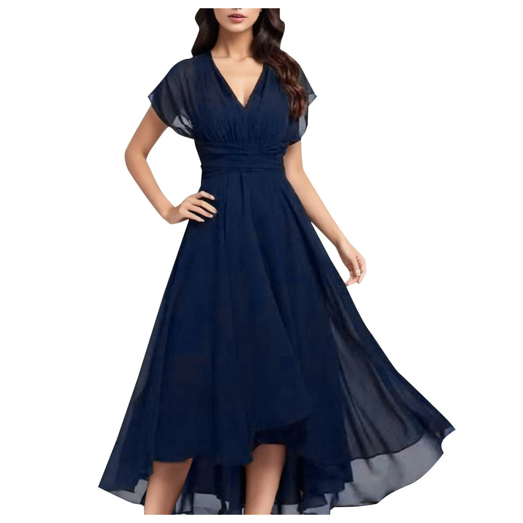 Women's Chiffon V-Neck Maxi Dress - product image 2