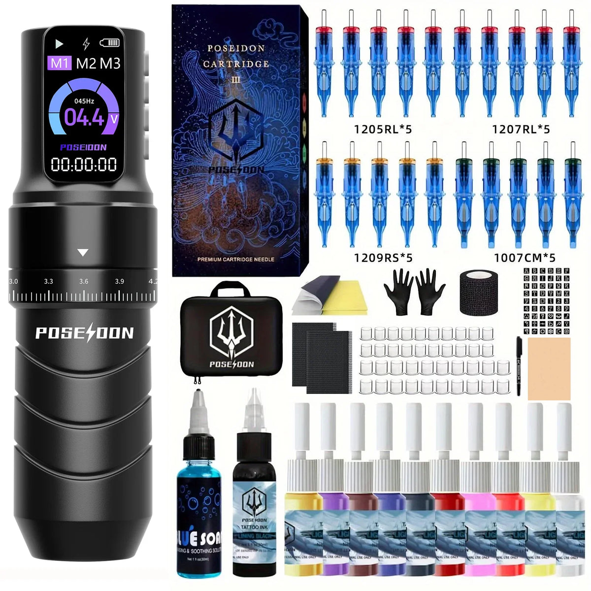 POSEIDON Wireless Tattoo Machine Kit - product image 1