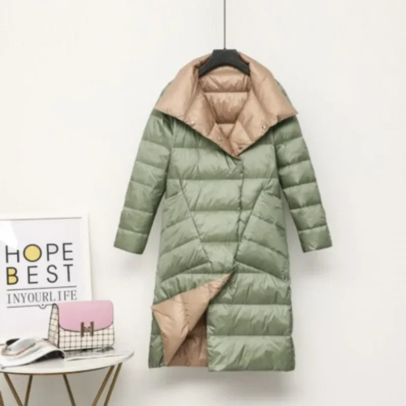 Women's Turtleneck Long Down Coat - product image 3