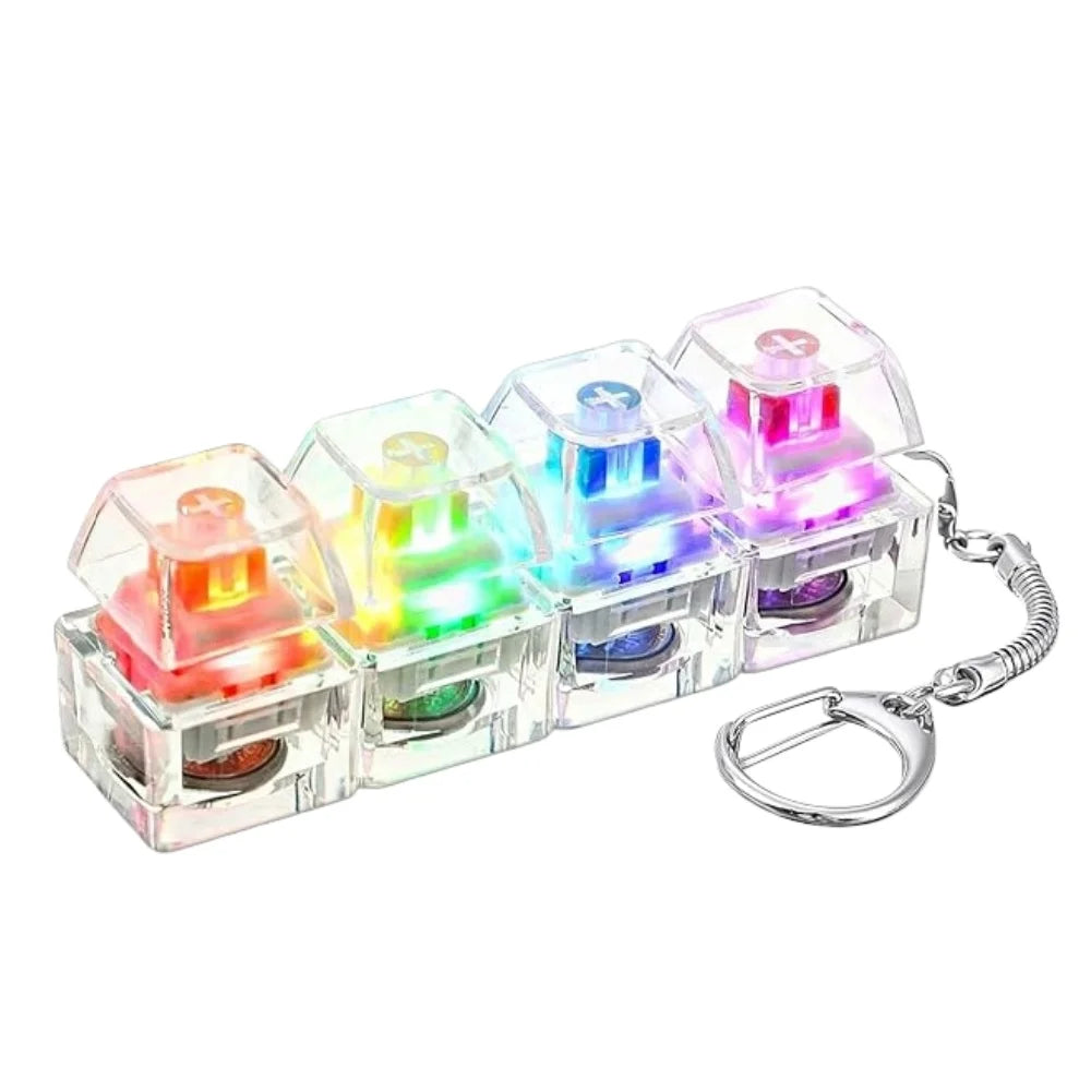 Breloc tastatură cu lumini, antistres