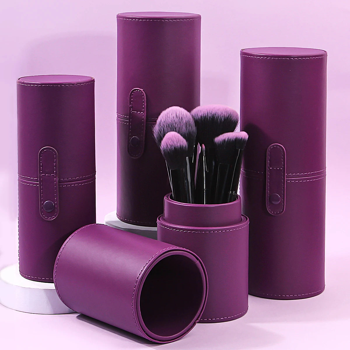 PU Leather Makeup Brush Holder - product image 1