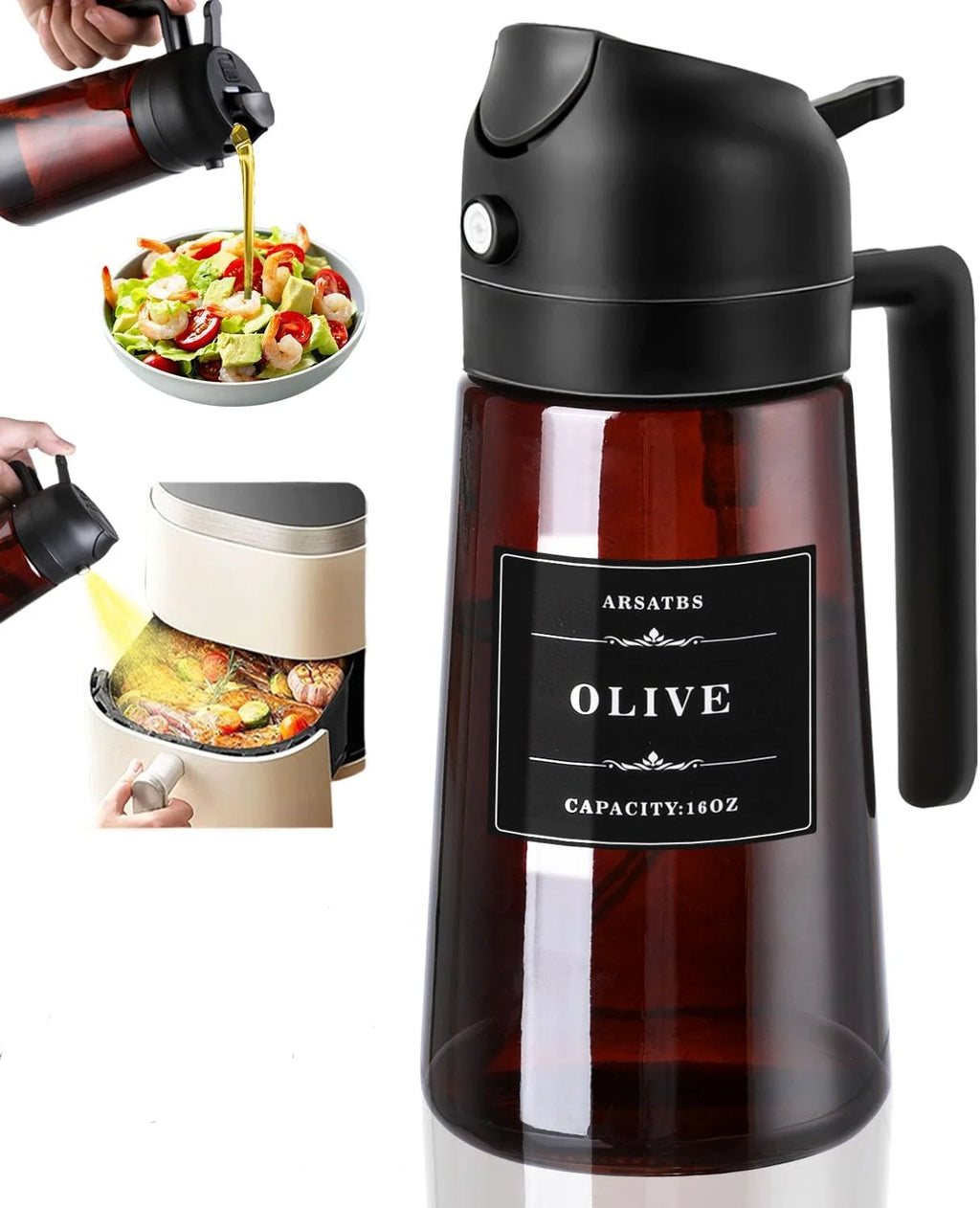 2-in-1 Glass Oil Dispenser & Sprayer - image 9