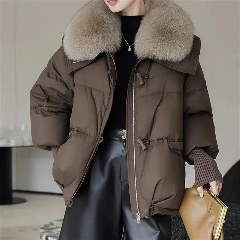 Women's Fur Collar Puffer Jacket - product image 3