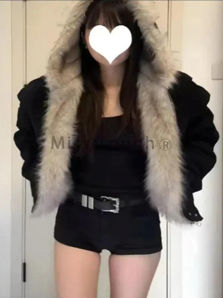 Women's Fur Collar Hooded Padded Coat - product image 4